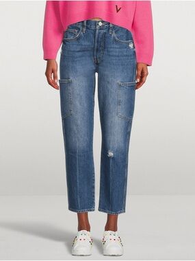 Frame Size 24 Denim Side Pocket Le Original Cargo Jean